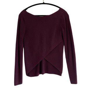 Babaton Kitano Cross Back Sweater - Burgundy